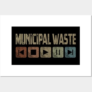 Municipal Waste Control Button Posters and Art